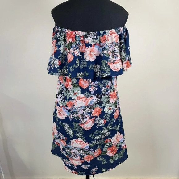 🌟✨2 for $30✨🌟 Love Tree Floral Off Shoulder Dress - Picture 6 of 7